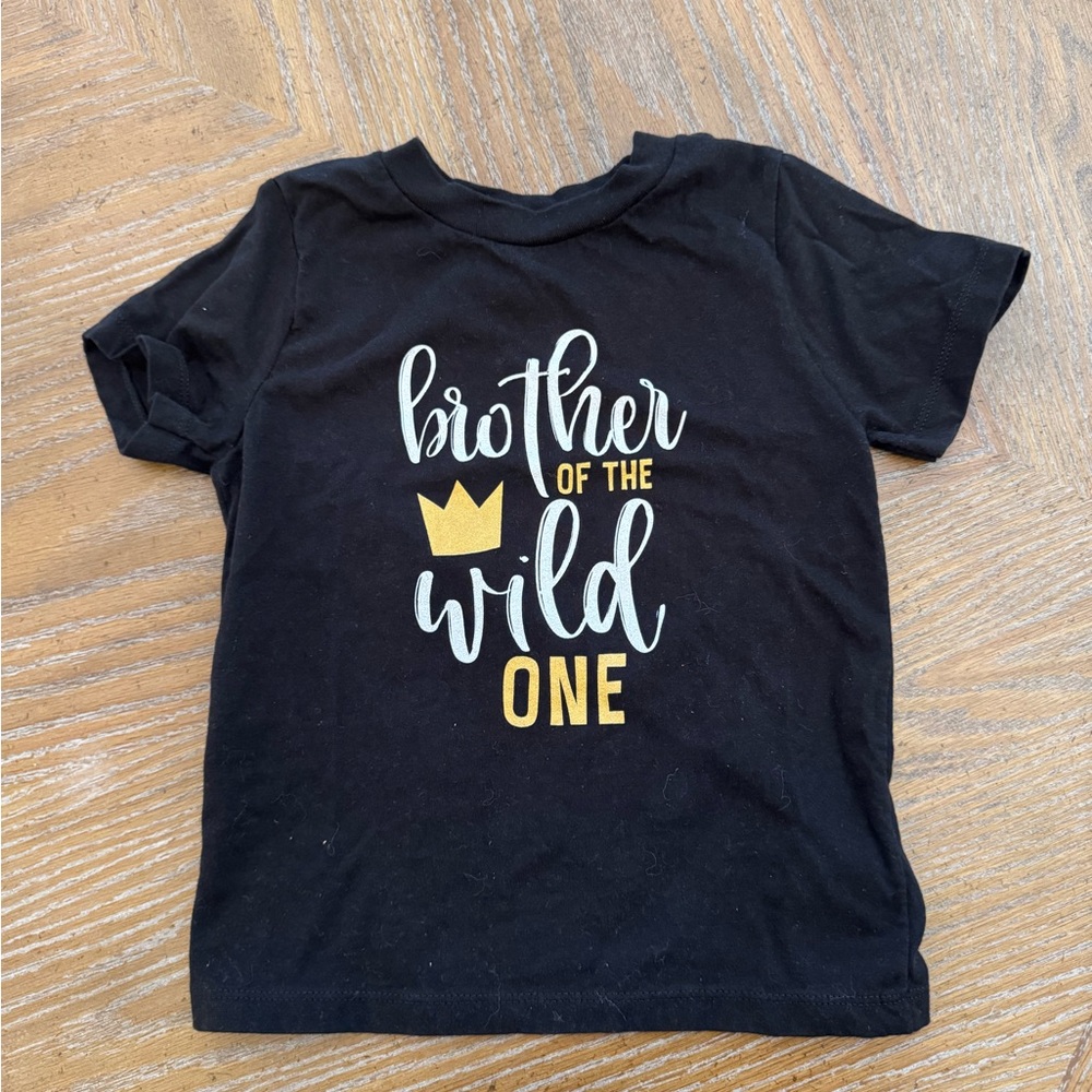 Black and Gold Kids Shirt - Brother of the Wild One